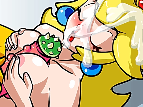 Queen Peach hentai titfuck